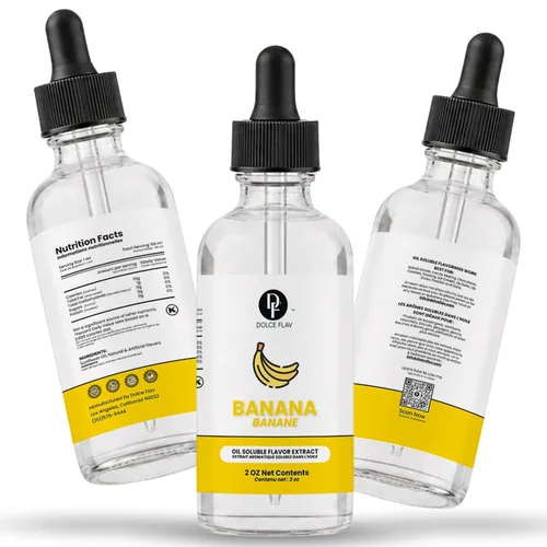 Vista 8 de Dolce Flav Extracto de plátano para hornear, 2 oz soluble en aceite, Kosher