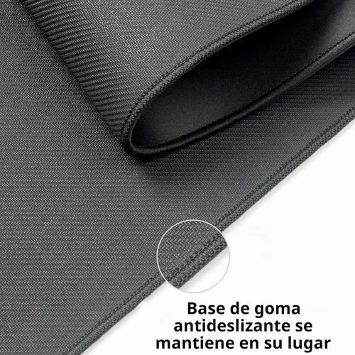 Vista 5 de Wolaile Alfombrilla de mouse grande de 36 x 17 pulgadas, impermeable y antideslizante para teclado de computadora, negro, XL