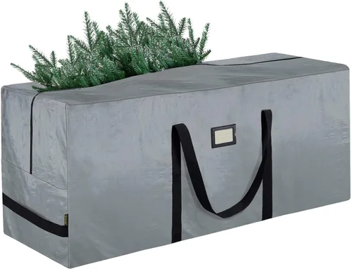 Vista 9 de BALEINE - Bolsa para guardar árbol de Navidad de 9 pies, bolsa extra grande de alta resistencia para árbol de Navidad artificial con asas reforzadas