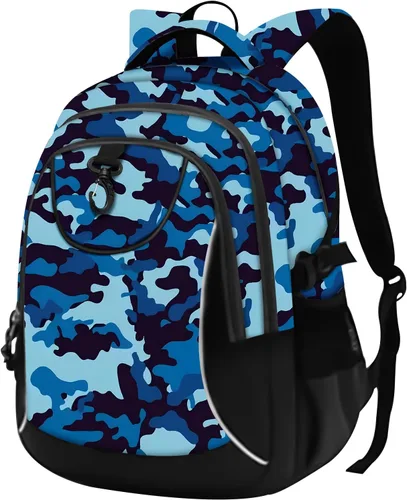 Vista 11 de Mochila escolar estilo Rickyh, mochila de viaje para hombres y mujeres, mochila ligera con compartimento para portátil, Tamaño único