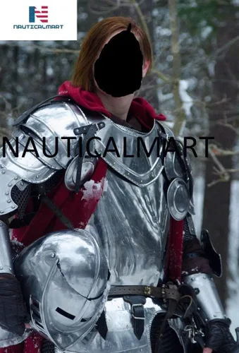 Vista 6 de NauticalMart Disfraz completo de armadura de caballero medieval, tamaño personalizado LARP