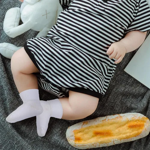 Vista 6 de Calcetines de bebé recién nacido sin costuras, calcetines para bautizo, bautizo, bebés, niñas y niños, 0-33-12 meses, paquete de 612