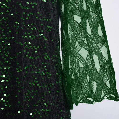 Vista 5 de Ruziyoog Vestido sexy de verano para mujer, talla grande, con lentejuelas, para fiesta, cóctel, noche, elegante, vestido de graduación, Arco iris