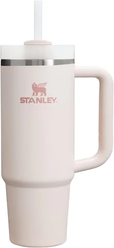 Vista 96 de STANLEY Quencher H2.0 Vaso Térmico con asa y pajilla, 64 onzas, tapa Flowstate de 3 posiciones, gran capacidad para viajes y deportes, vaso de acero