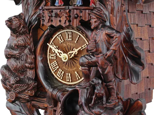 Vista 5 de Reloj de cuco - El cazador de osos de tejas