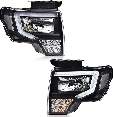 Vista 13 de G-PLUS Conjunto de faros, compatible con Ford F150 2009 2010 2011 2012 2013 2014 (no compatible con estilo LED, solo se ajusta sin estilo LED)