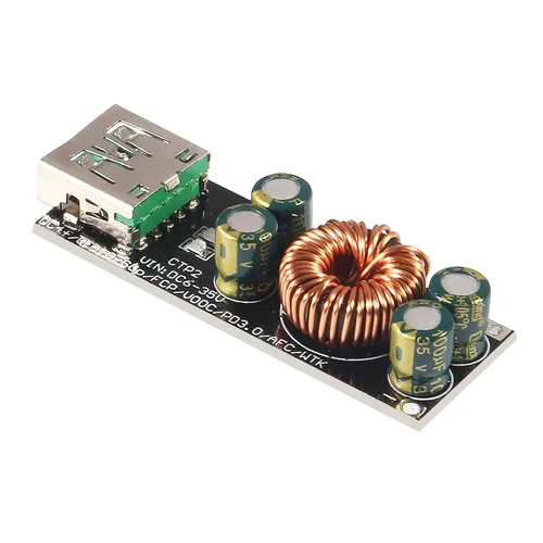 Vista 4 de ACEIRMC 60W 6-35V DC a USB tipo C PD 3.0 QC4 tipo A QC3.0 DC carga rápida 12V 24V módulo de alimentación reductor USB tipo C adaptador de carga