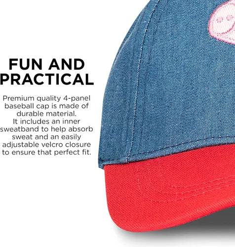 Vista 4 de Hasbro Gorra de béisbol para niñas, Peppa Pig ajustable, para niños de 2 a 4 años