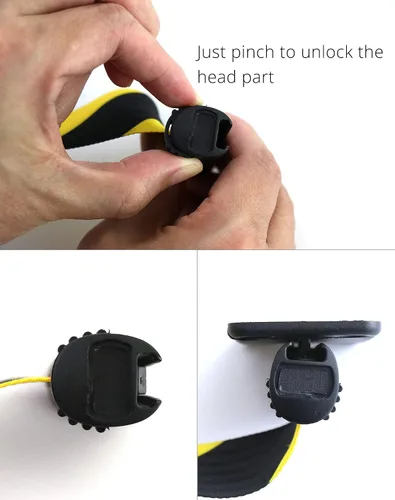 Vista 5 de QWORK Barrera de cinturón retráctil de montaje en pared fija, caja ABS de 16 pies, cinturón de seguridad negro y amarillo con tornillos