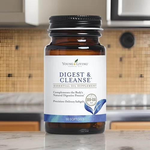 Vista 6 de Young Living Digest & Cleanse - Cápsulas de apoyo digestivo a base de hierbas prémium - Aromaterapia para una digestión óptima - Suplementos