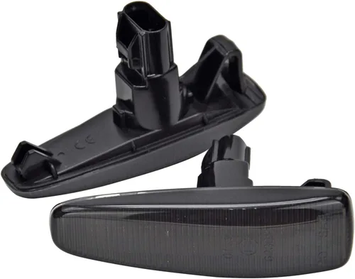 Vista 2 de Luz de marcador lateral ámbar secuencial LED para Mitsubishi Lancer Evolution X Mirage Outlander Sport Front Side Fender Turn Signal Repeater