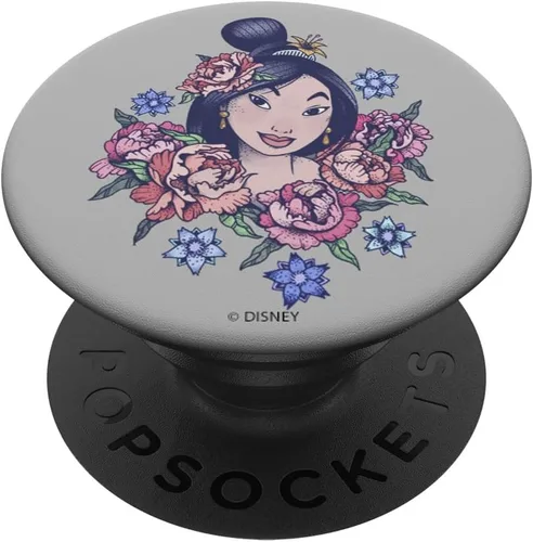 Vista 6 de Disney Mulan - Retrato floral vintage PopSockets MagSafe PopGrip para iPhone
