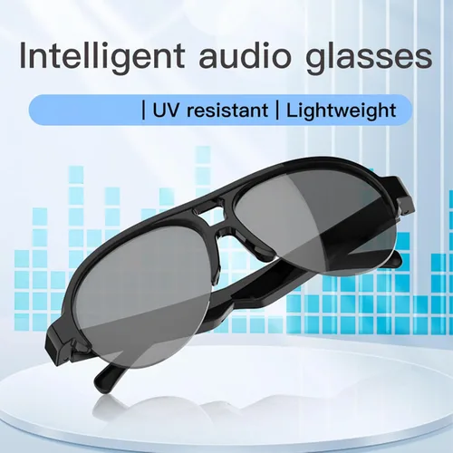 Vista 4 de Smart Sunglasses Touch Control HD Mic Double Speakers Smart Glasses Music Wireless Calling Glasses Outdoor
