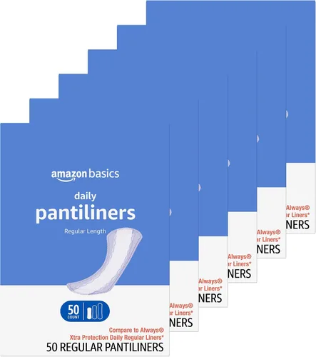 Vista 9 de Amazon Basics Pantiliner diario, longitud extra larga, almohadillas femeninas finas para mujer, sin perfume, protección contra fugas, uso diario, 68