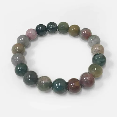 Vista 417 de Gem Avenue Handmade Round Bead Stretch Bracelet Unisex Natural Stone Beaded Jewelry for Men & Women, Elastic Wristband for Daily Wear