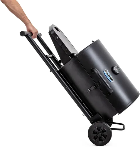 Vista 4 de Char-Griller E1816 King-Griller Gambler - Parrilla de carbón portátil en color negro