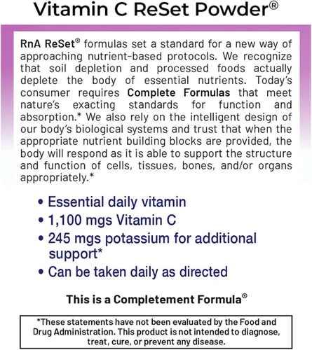 Vista 3 de RnA ReSet Vitamin C Reset - Polvo de bebida con sabor a bayas 14.81oz