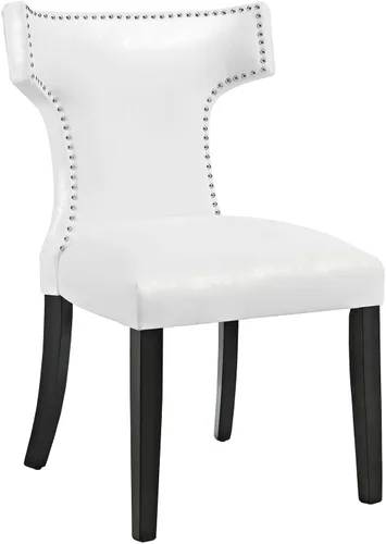 Vista 8 de Modway EEI-3922-BLK - Silla de comedor de vinilo curva, color negro