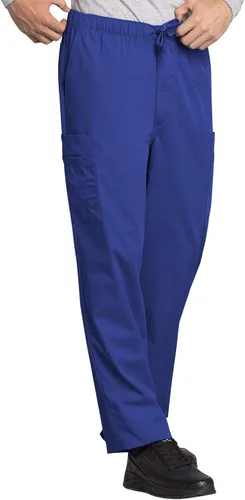 Vista 4 de Cherokee - Pantalón de hospital para hombre, tipo cargo, cierre frontal con 7 bolsillos, duradero, resistente al desgaste - 4000