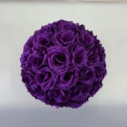 Vista 9 de HomeABC Bola de flores de seda de 3.5 pulgadas, color negro, paquete de 5
