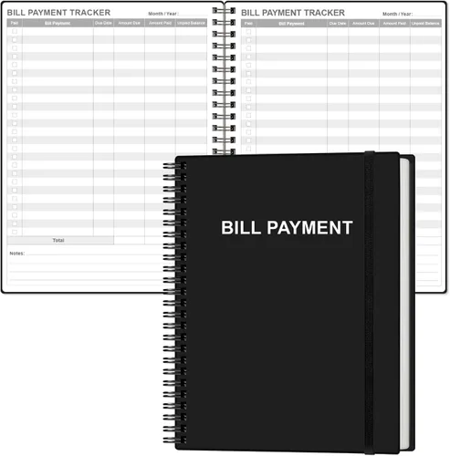 Vista 25 de Cuaderno de seguimiento de pagos de facturas, organizador mensual de facturas y planificador para presupuestos personales financieros, organizador