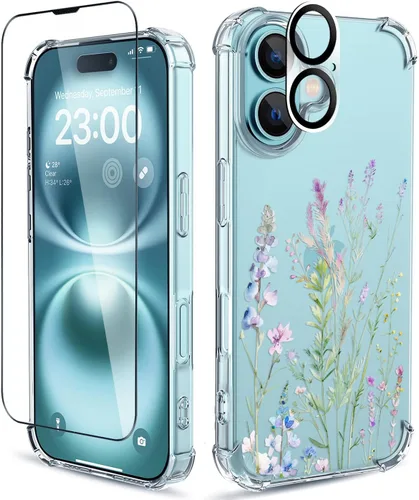 Vista 29 de Funda para iPhone 13 y iPhone 14 (6.1 pulgadas), funda protectora delgada de poliuretano termoplástico suave a prueba de golpes, bonito
