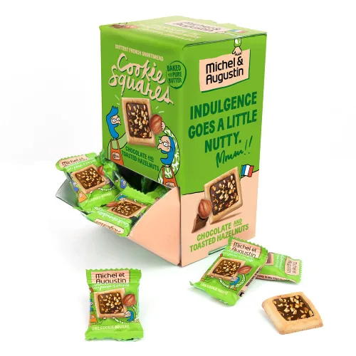 Vista 12 de Michel et Augustin Galletas, Aperitivos Envueltos Individualmente, Caja de Regalo Changemaker, Shortbread de Chocolate con Leche y Caramelo
