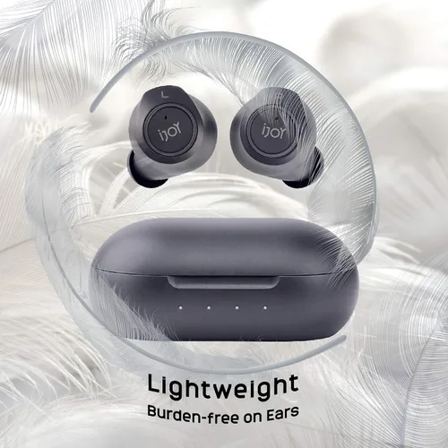 Vista 2 de iJoy Auriculares inalámbricos TWS de gravedad prémium compatibles con Bluetooth 5.0 con micrófono integrado y funda de recarga portátil, IPX4