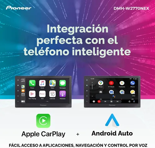 Vista 3 de Pioneer DMH-W2770NEX Estéreo de coche doble DIN con pantalla táctil capacitiva de 6,8 pulgadas Digital Multimedia Receiver, Wireless Apple CarPlay