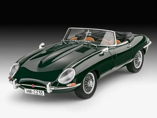 Vista 8 de ドイツレベル(Revell) Nivel alemán 07687 1/24 Jaguar E-Type Roadster Modelo de plástico