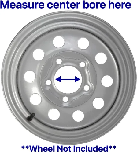 Vista 5 de Tapa central cromada para llantas de auto o remolque (2.95)