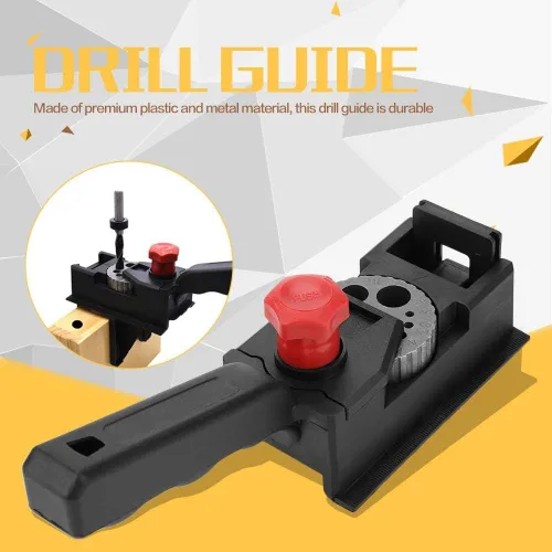 Vista 2 de Carpintería Autocentrado Dowelling Jig, 38 unids/set de mano plantilla de clavija de mano plantilla de clavijas de madera Junta de madera