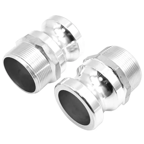 Vista 4 de Kit de 2 tapones antipolvo de acoplamiento Camlock de polipropileno de 2 pulgadas, ajuste F-200, ajuste de bloqueo de leva, ajuste de ranura de leva