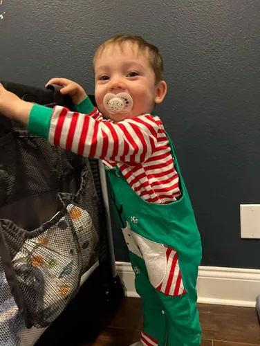Vista 3 de VINUOKER Ropa de Navidad para bebé, conjuntos de ropa de Navidad para Año Nuevo, 3 piezas, conjuntos de ropa infantil