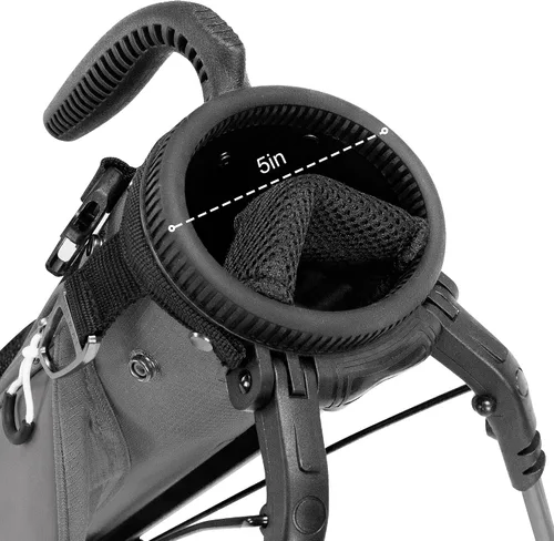 Vista 2 de Bolsa de golf ligera con soporte para transportar – Bolsa de golf fácil de llevar y duradera para Pitch n Putt para el campo de práctica, Par 3