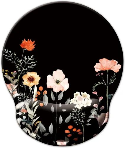 Vista 17 de Alfombrilla de mouse con soporte de muñeca, alfombrilla de mouse ergonómica con cojín de espuma viscoelástica para reposamuñecas, base de goma