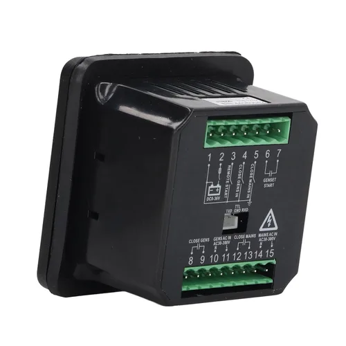 Vista 7 de Controlador automático 30-300V del ATS del interruptor de transferencia para la conmutación de energía del generador