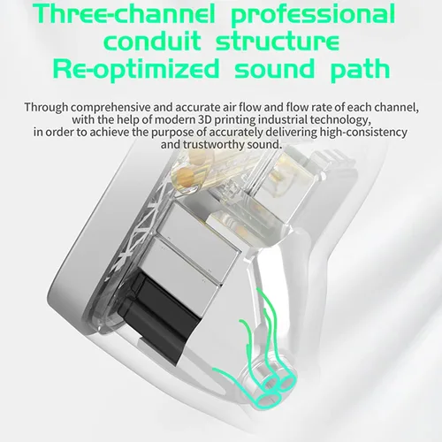 Vista 5 de CCA KZ AS16 PRO - Auriculares con monitor de oído, 16BA, controladores de armadura equilibrada, HiFi IEM, auriculares de alta claridad