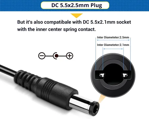 Vista 5 de Facmogu Fuente de alimentación ajustable de CA a CC, 100-240V AC a 3-12V DC 24W Adaptador de corriente Controlador de velocidad, Variable DC 3V 5V