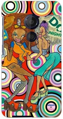 Vista 5 de MSOJ1C-ABWH-151-M827 Cute Dancers, Circle and Yellow Back Design by Artwork/for Xperia J1 Compact D5788/MVNO Smartphone (SIM Free Device)