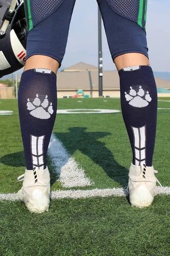 Vista 5 de MadSportsStuff Wild Paw Over the Calf Socks (multiple colors)