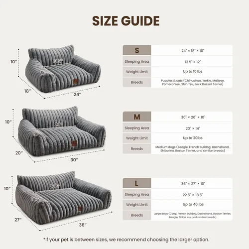 Vista 8 de Sofá de gato para mascotas, bonita cama para gatos de interior Gris claro