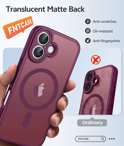 Vista 37 de FNTCASE Funda para Motorola Moto G-Stylus-5G-2025: Funda magnética translúcida mate a prueba de golpes para Moto G Stylus 2026, funda protectora