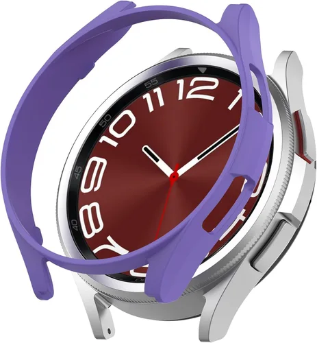 Vista 11 de Funda para Samsung Galaxy Watch 6 Classic de 1.693 in y 1.850 in, resistente a los arañazos, duradera carcasa protectora de policarbonato