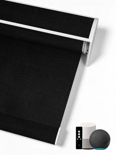 Vista 9 de SmartWings Persianas Enrollables Inteligentes Motorizadas con Filtro de Luz, Persianas Eléctricas con Control Remoto para Ventanas Compatibles