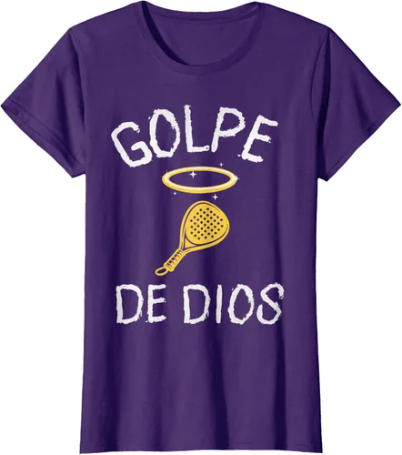 Vista 13 de Golpe De Dios Padel Player Sport in Spanish En Espanol Men's T-Shirt