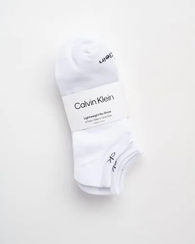 Vista 65 de Calvin Klein Calcetines para hombre, mezcla de algodón, acolchados, sin talla, forro de calcetines atléticos (6 unidades)
