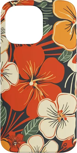 Vista 21 de Puakenikeni Flower Watercolor Floral Pattern Case for iPhone 17