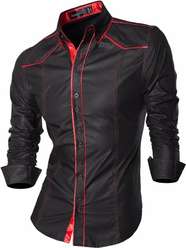 Vista 94 de jeansian - Camisas de manga larga de ajuste entallado para hombre (8397), con botones, informales y de vestir.