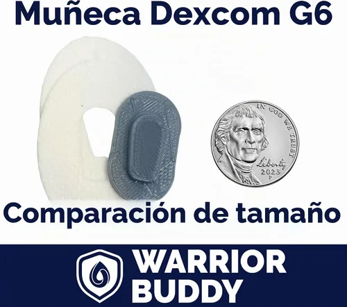 Vista 2 de Warrior Buddy - Accesorios para la diabetes compatibles con muñecas de 18 pulgadas o juguetes de peluche (Dexcom G6, plástico)